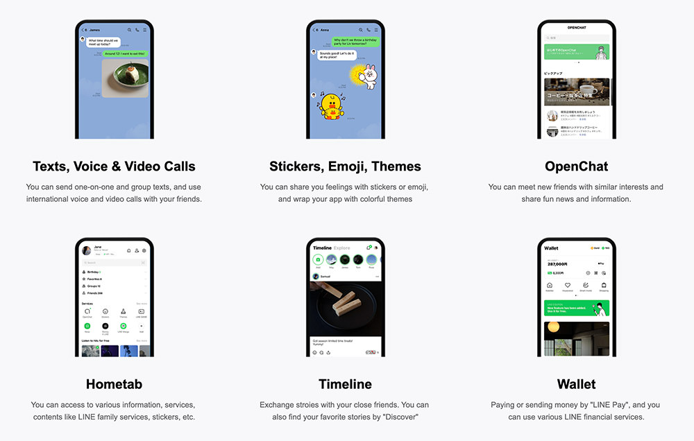 LINE App Interface