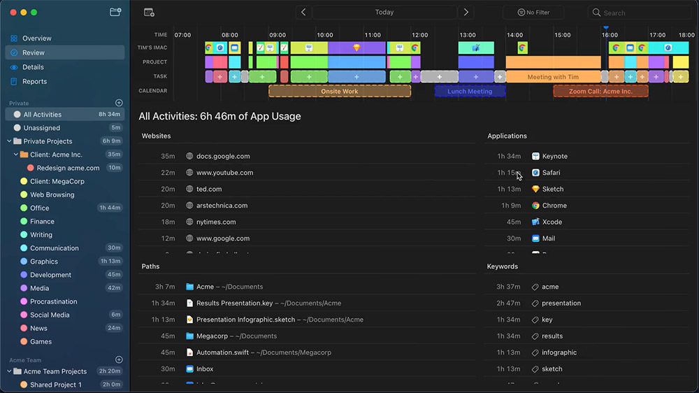 Timing Time Tracking Application for macOS