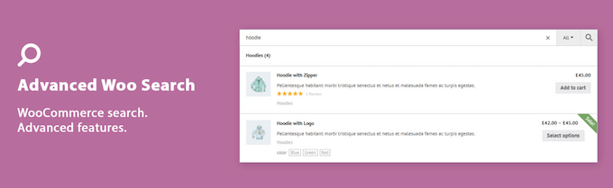 The Advanced Woo Search WordPress plugin