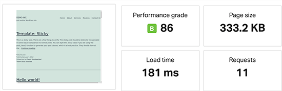 Hostinger speedtest results