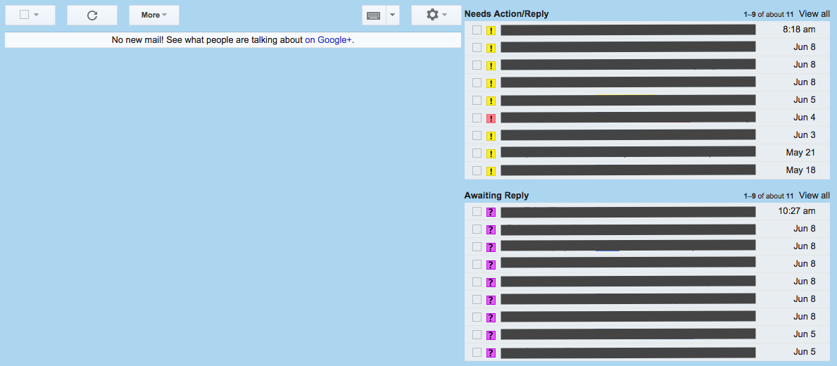 email organization tools: gmail