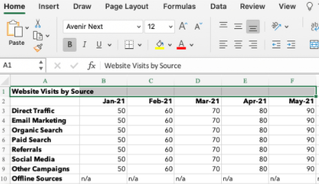 How to merge and center cells in excel