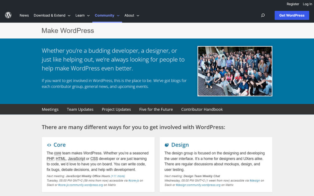 teams on make wordpress