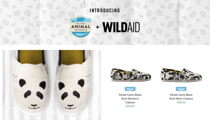 TOMS wild aid initiative