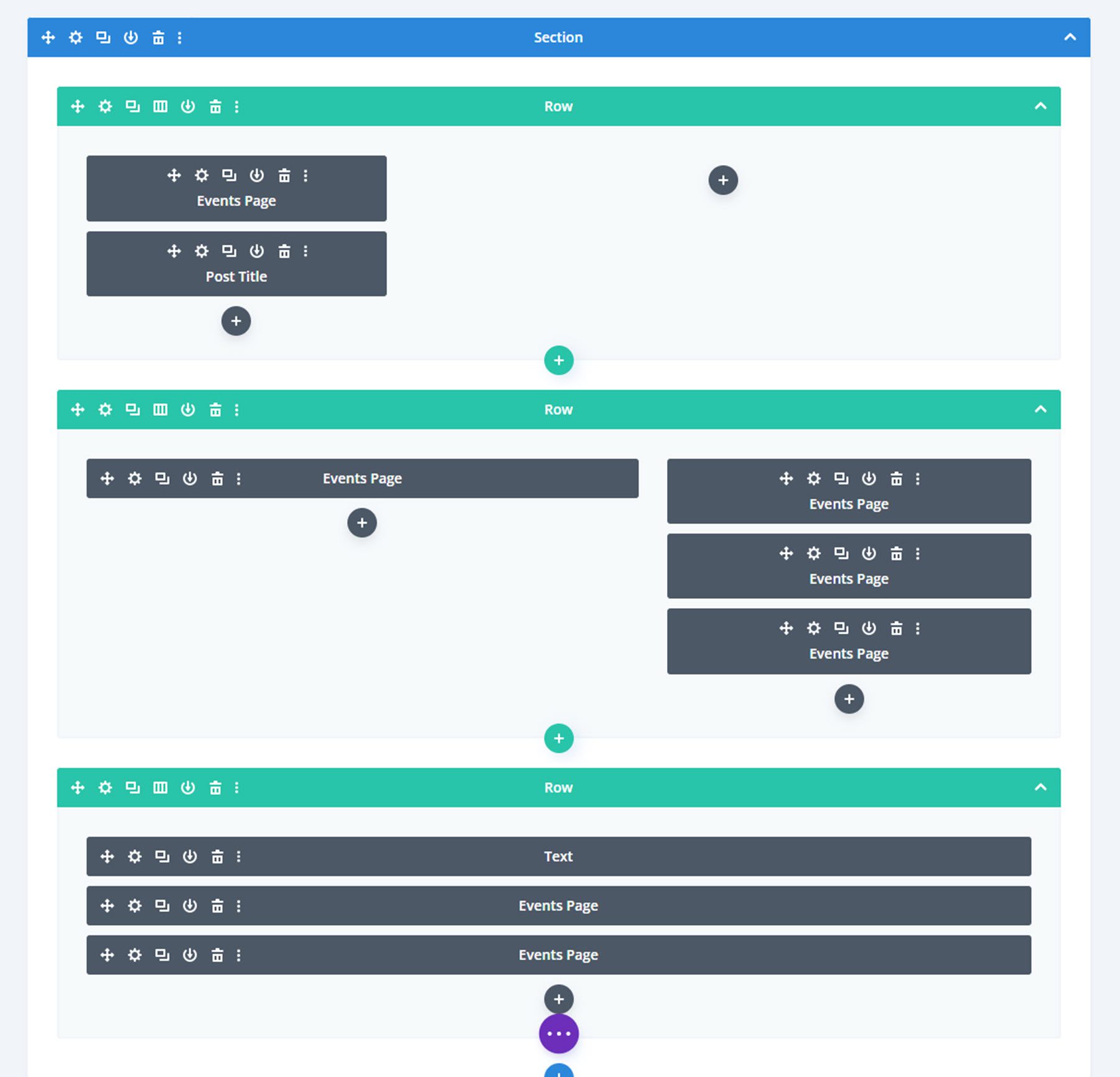 Divi Events Calendar Event Page Layout Divi Builder Outline