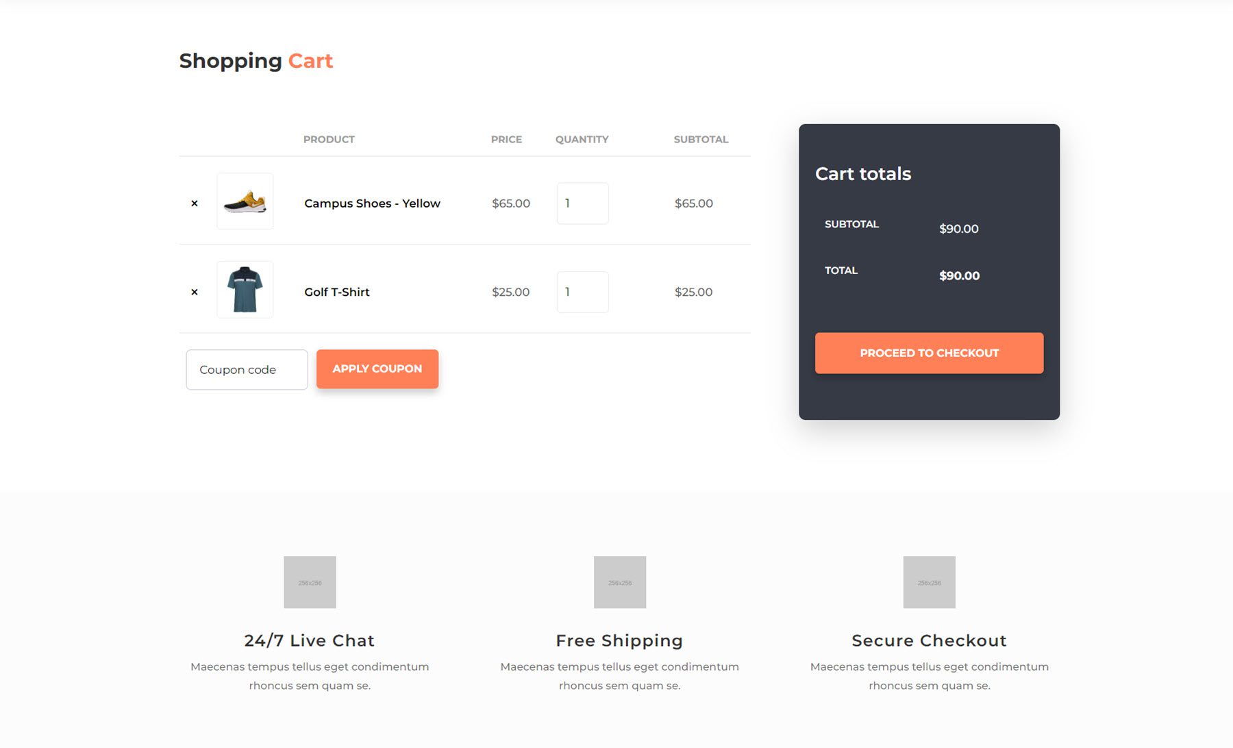 Molti Ecommerce Cart