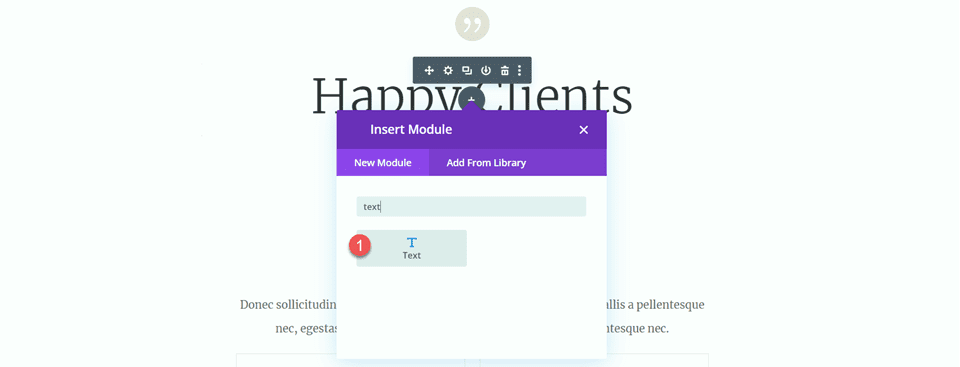 Divi Use Divider Module to Create Balance in Design Add Text Module