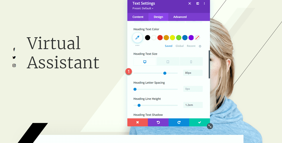 Divi Use Divider Module to Create Balance in Design Heading Text