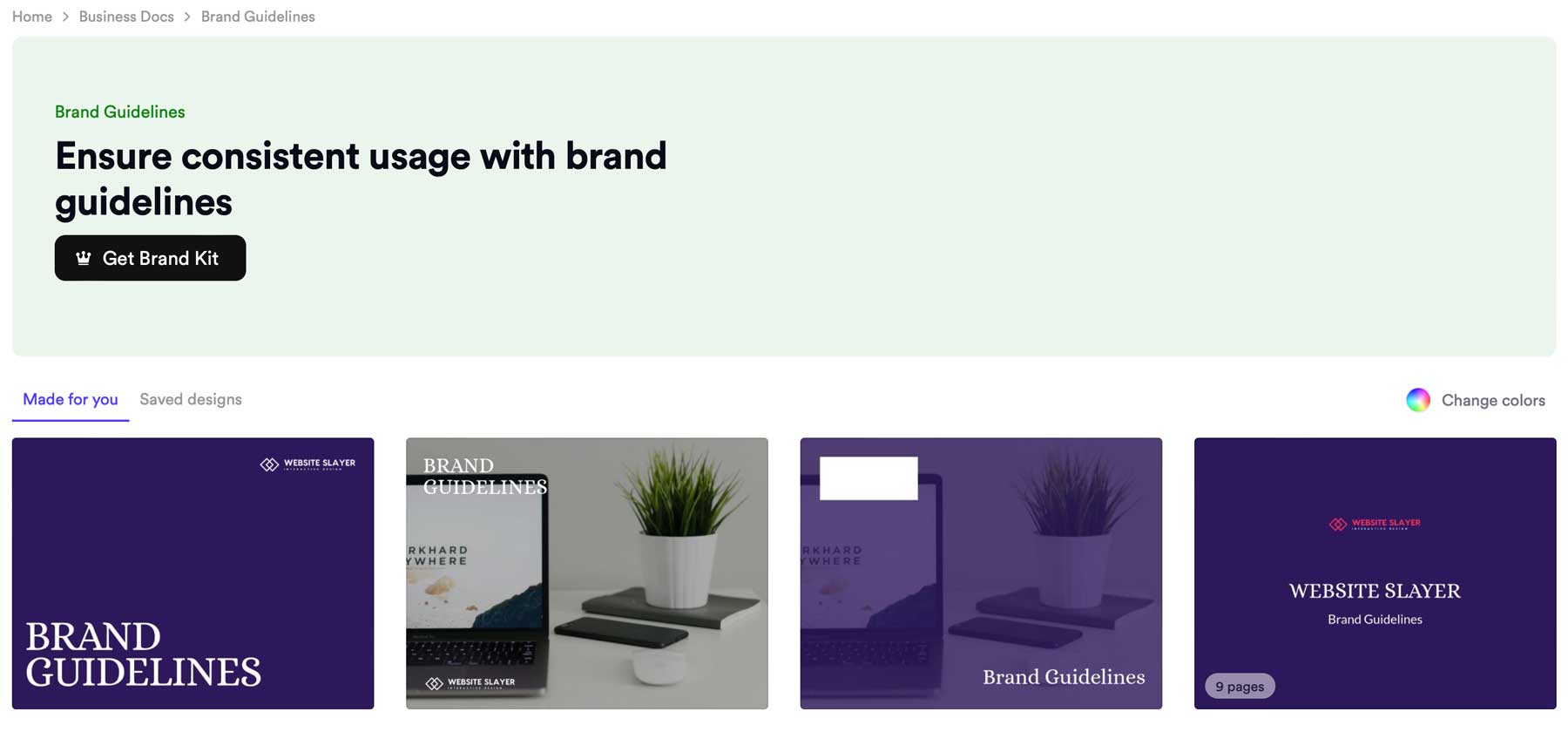 Looka brand guidelines