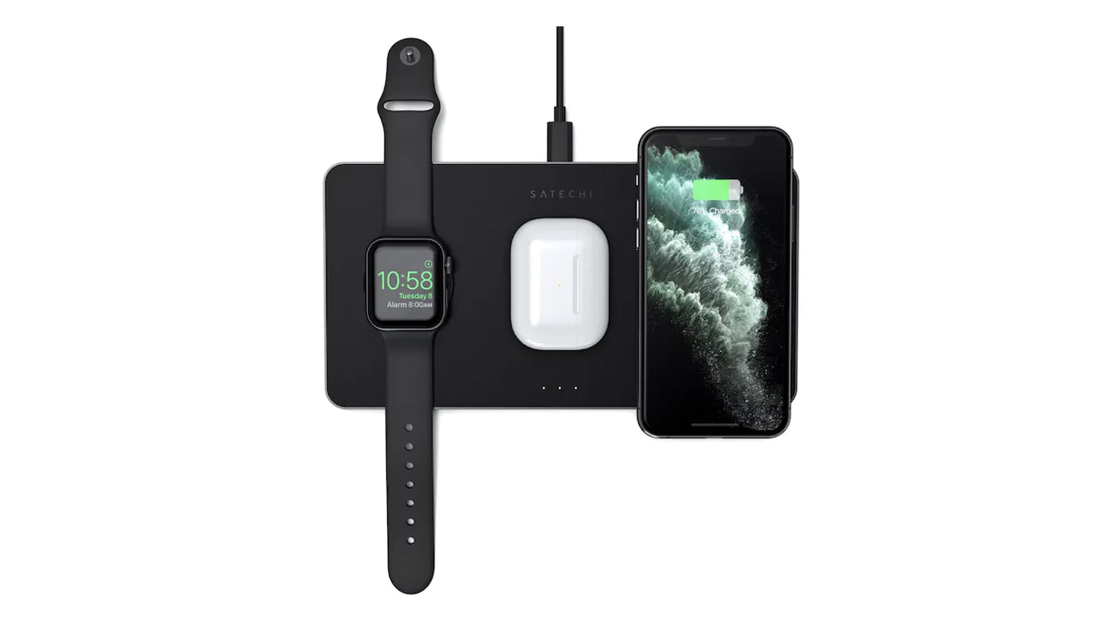 Trio Wireless Charger With Magnetic Pad