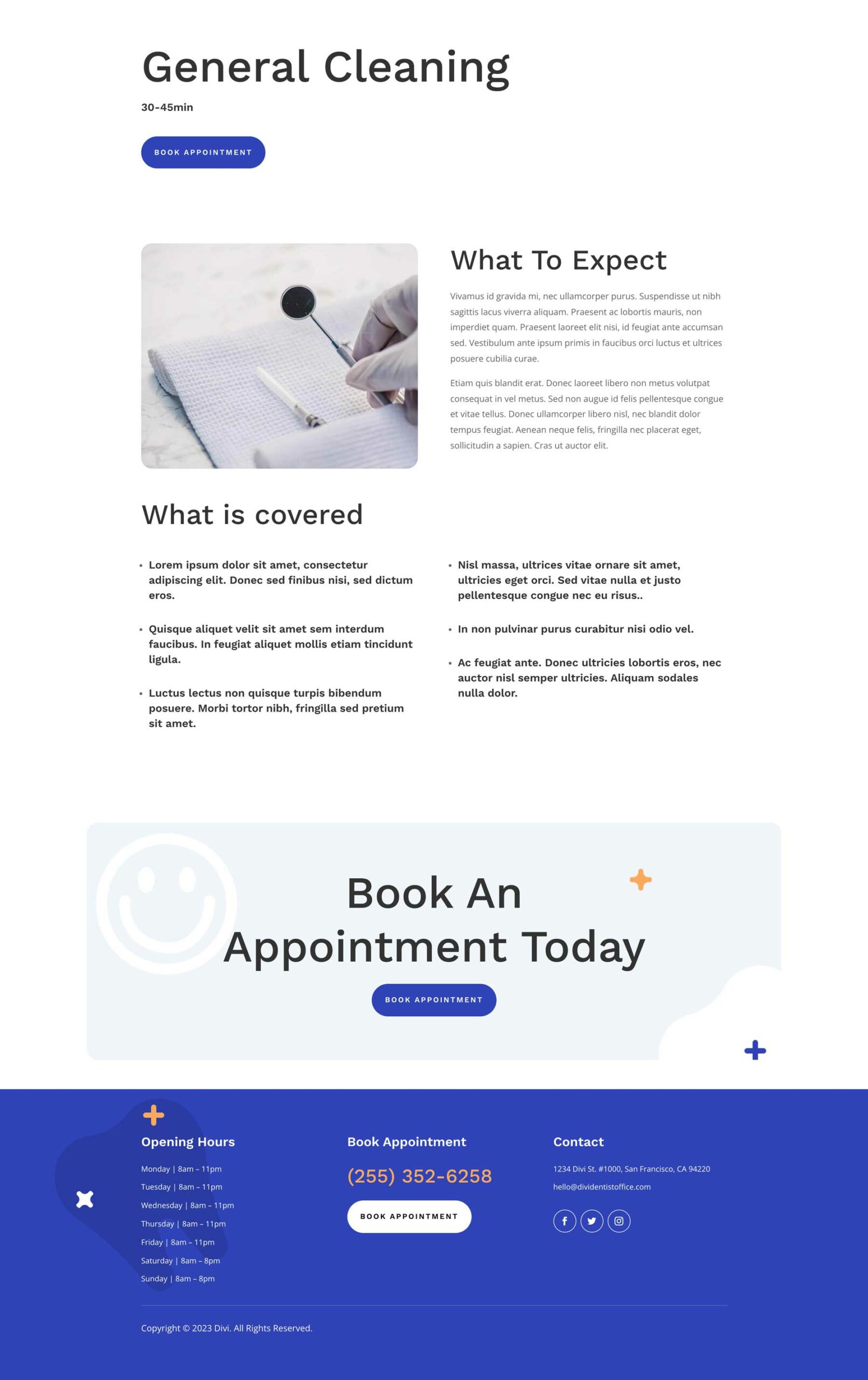 Dental Office Layout Pack for Divi