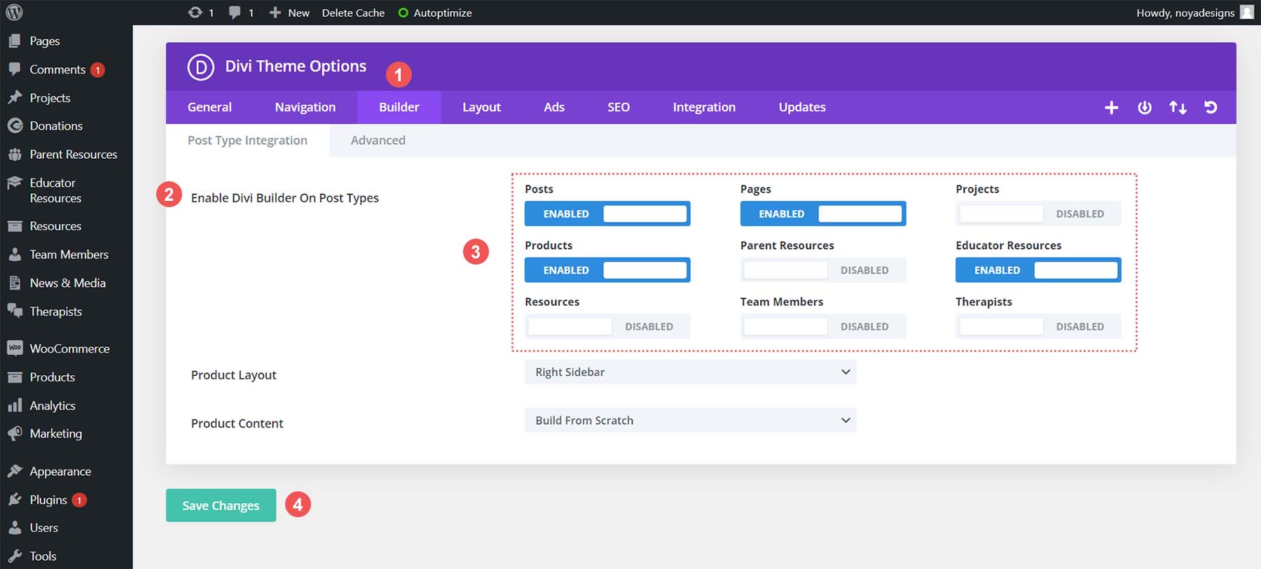 Enabling Divi Builder on Custom Post Types