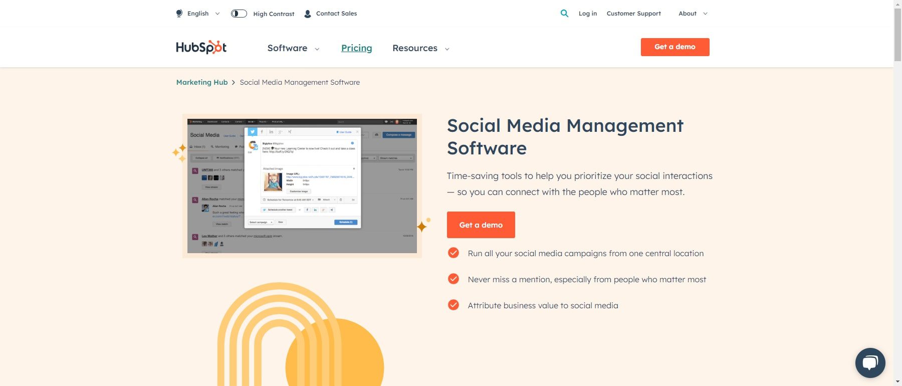 HubSpot Social Media Management Tools