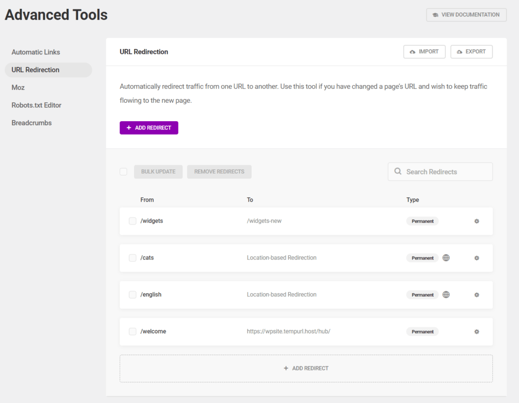 SmartCrawl - Advanced Tools