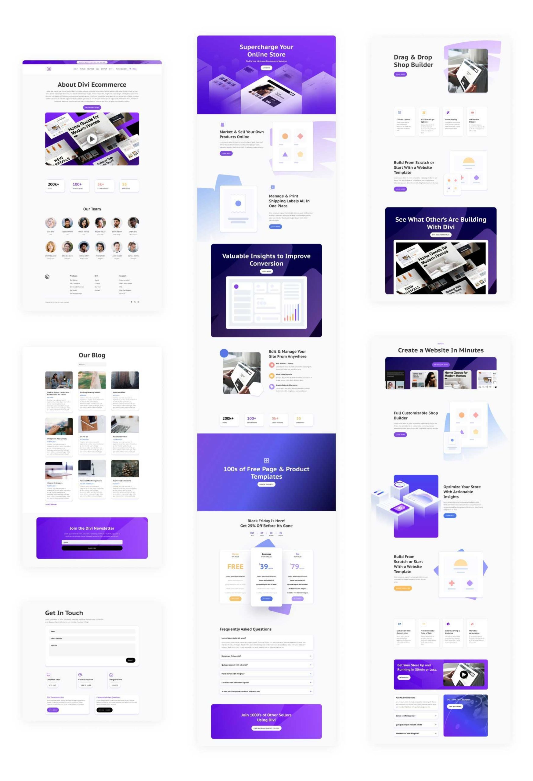 cyber monday 2023 SaaS Website pack