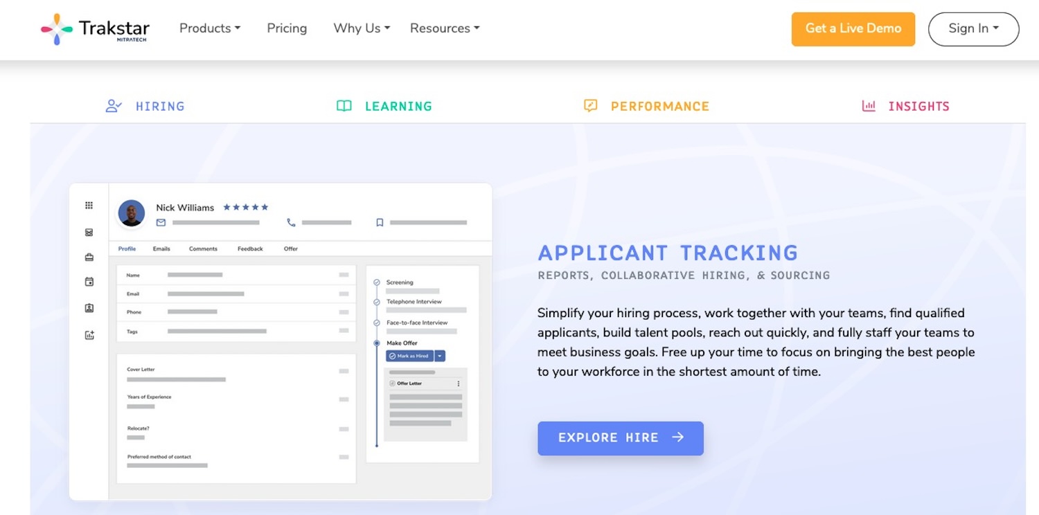 Trakstar for Goal Tracking