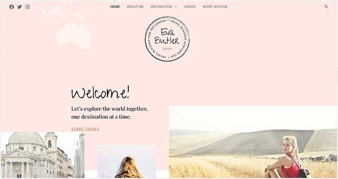 Astra Travel Blog Theme