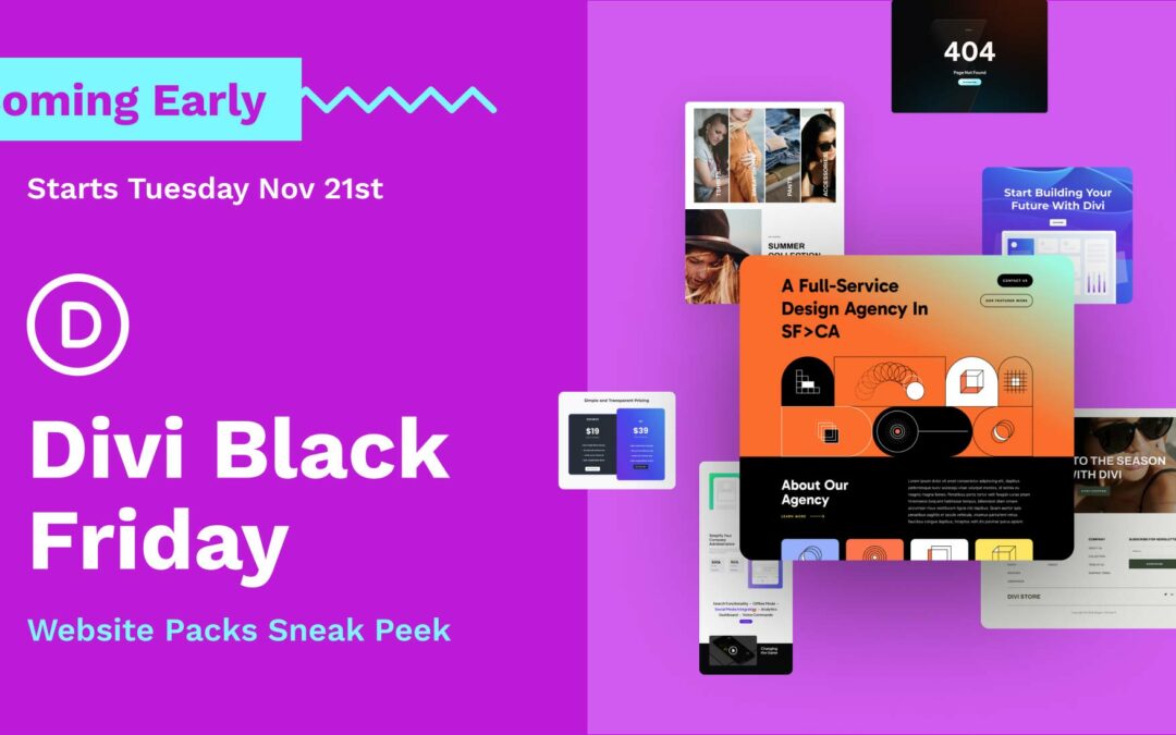 👉 How To Unlock 4 Black Friday Divi Website Packs