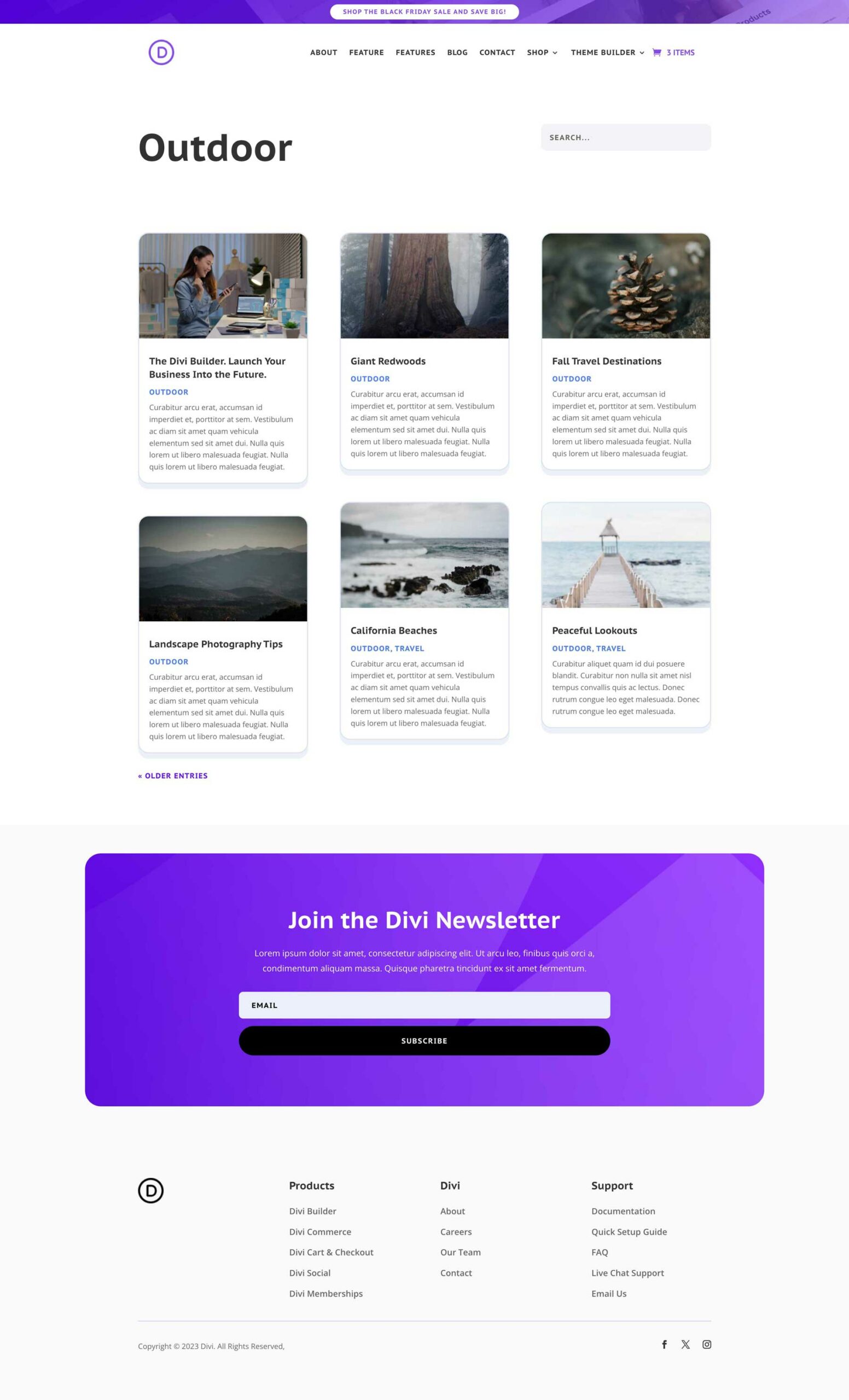 cyber monday 2023 SaaS Website pack