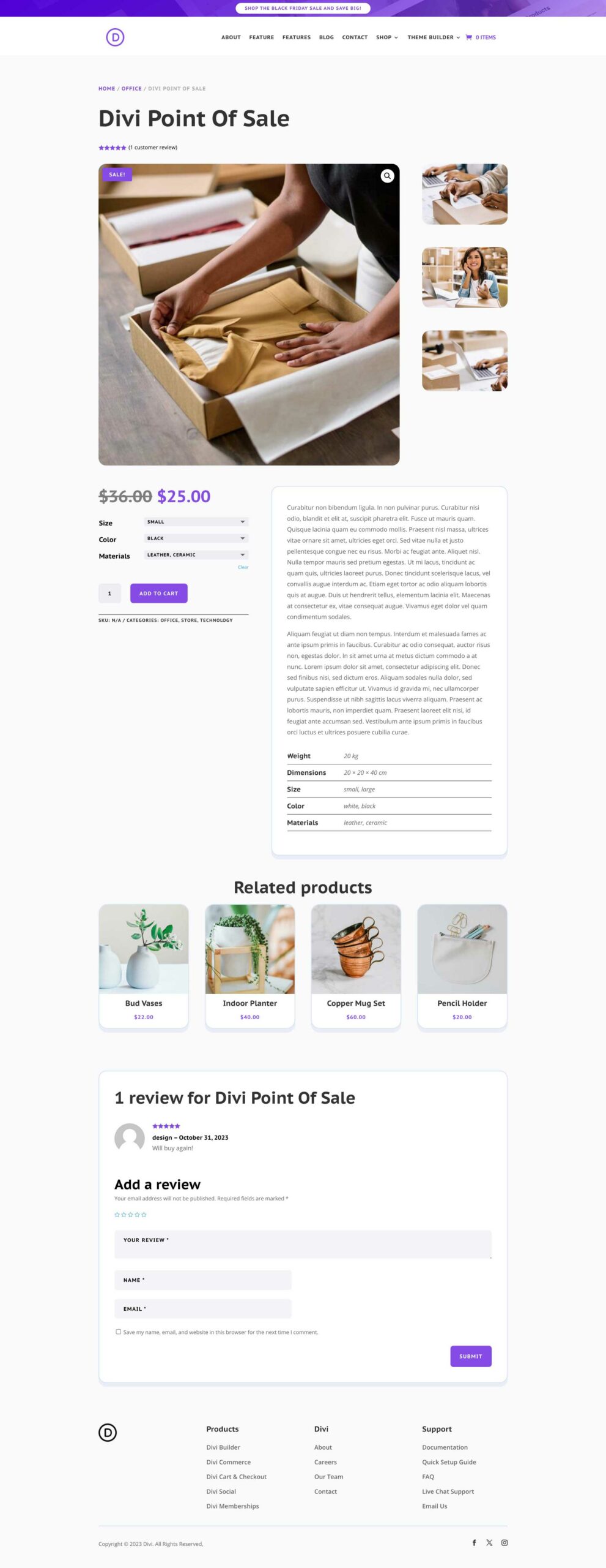 cyber monday 2023 SaaS Website pack