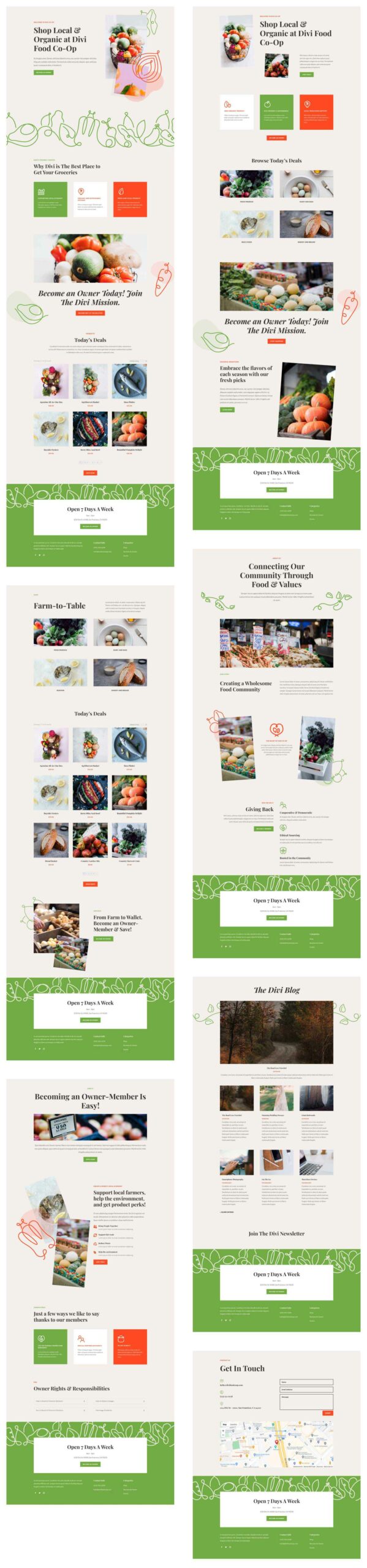 Food Co-op layout pack