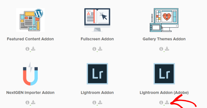 Download the Lightroom addon