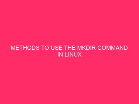 Methods to Use the mkdir Command in Linux – WP Mountain