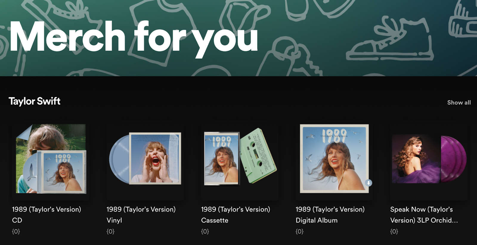 personalized marketing examples, Inside Spotify app