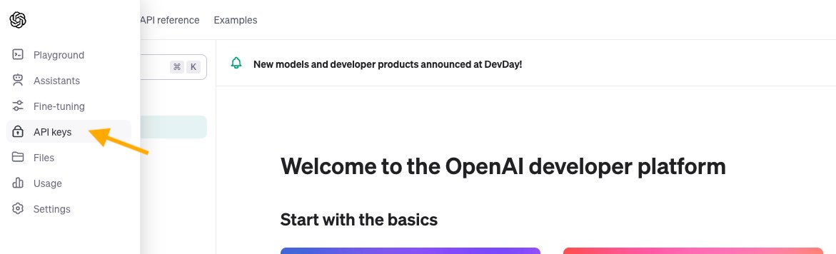 OpenAI API Keys Section