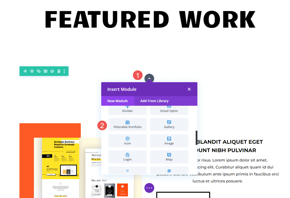 Add a Filterable Portfolio Module