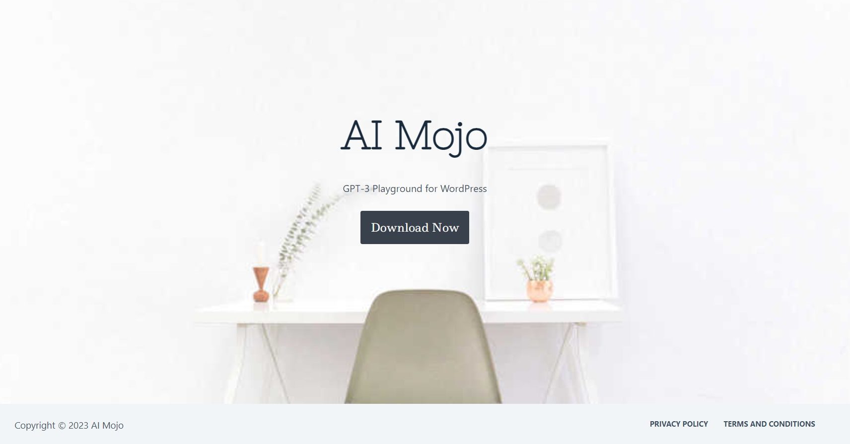 AI Mojo hero section