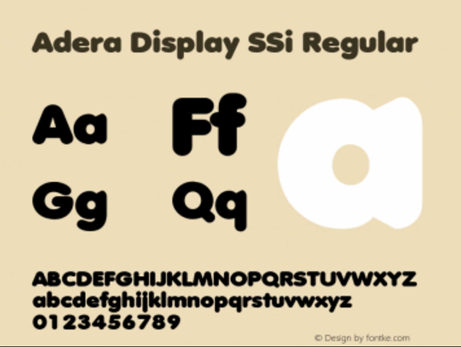 Adira Display SSi font showcase