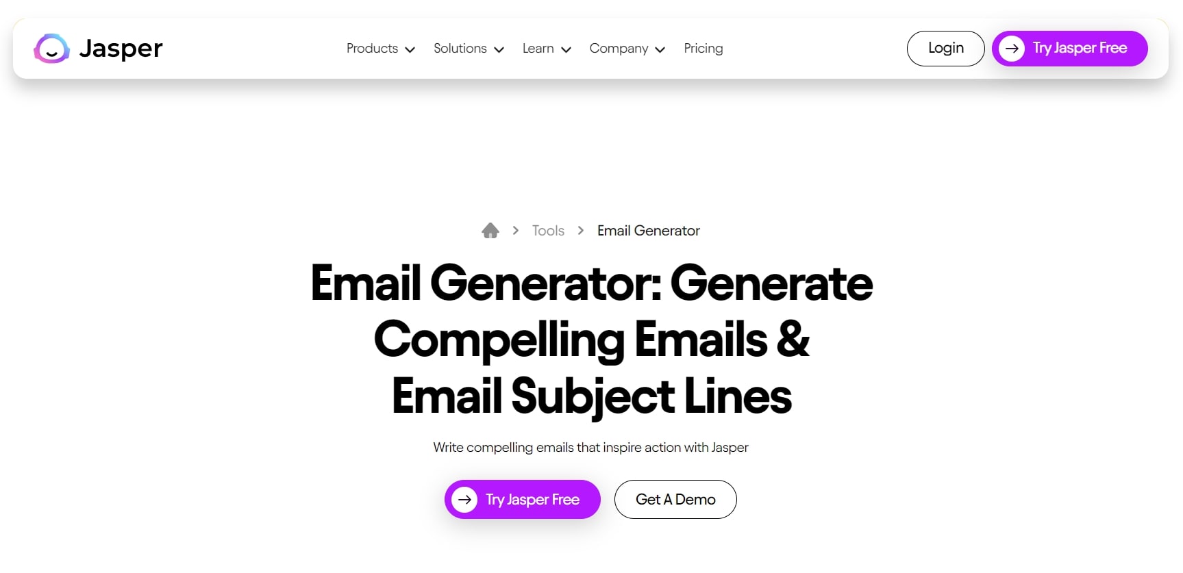 Best AI Email Writing Tools-Jasper