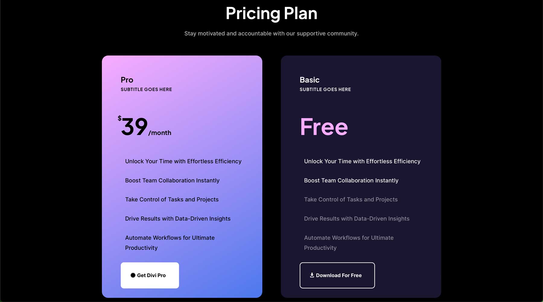 high-converting Divi landing page