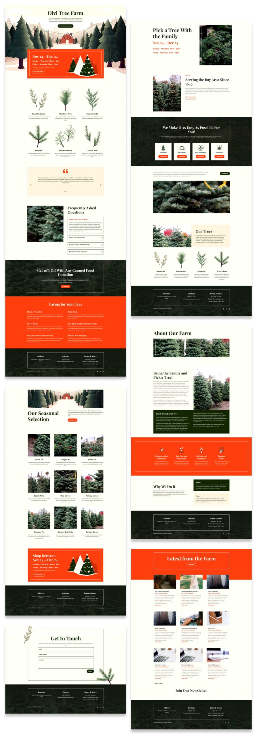 Christmas Tree Farm layout pack