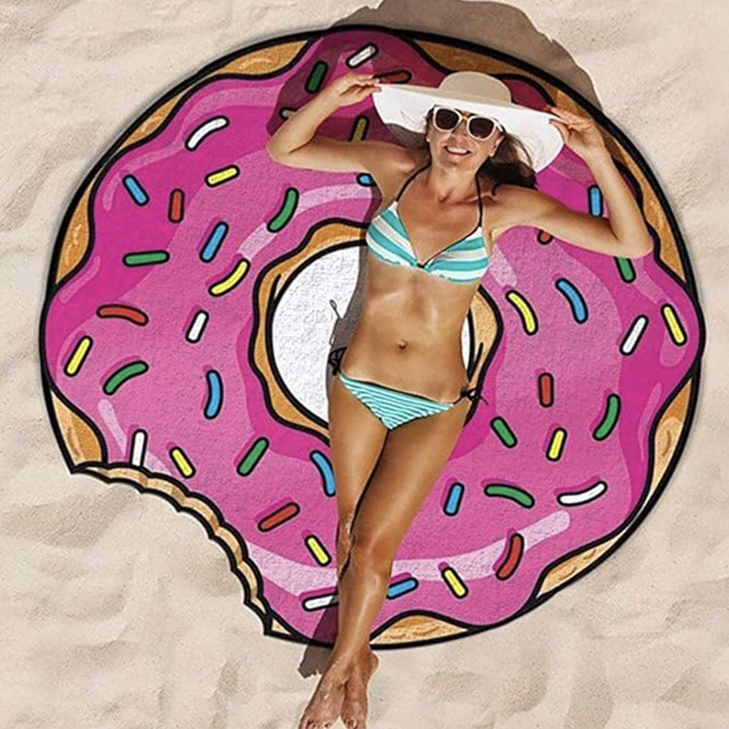 Donut Beach Towel