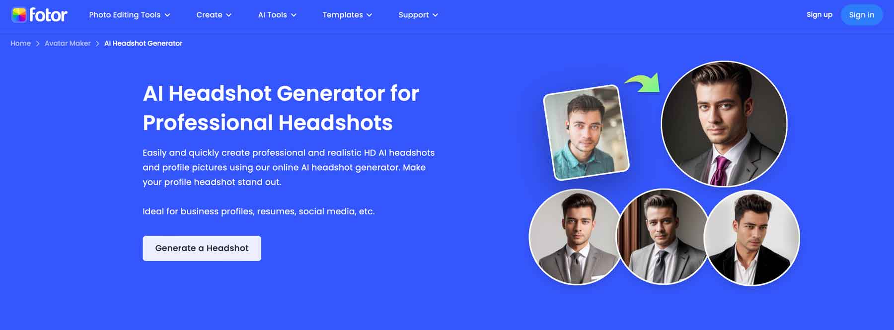 best ai headshot generators