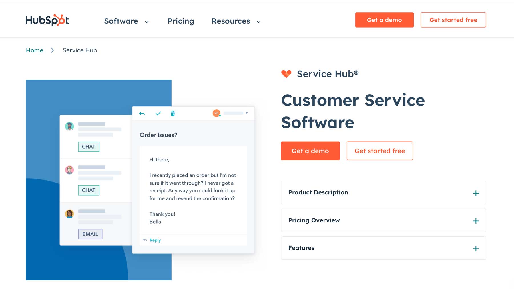 HubSpot service hub