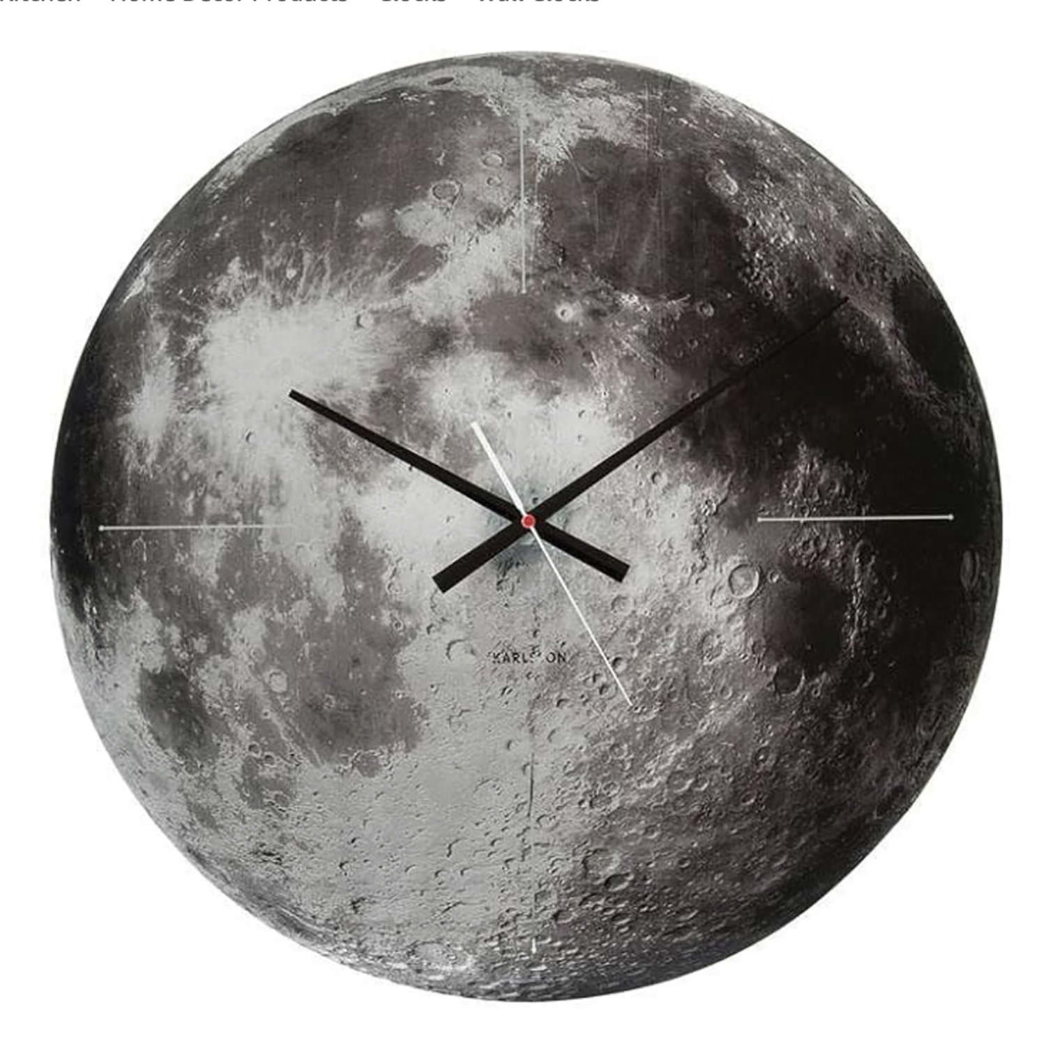 Karlsson Moon Glass Clock