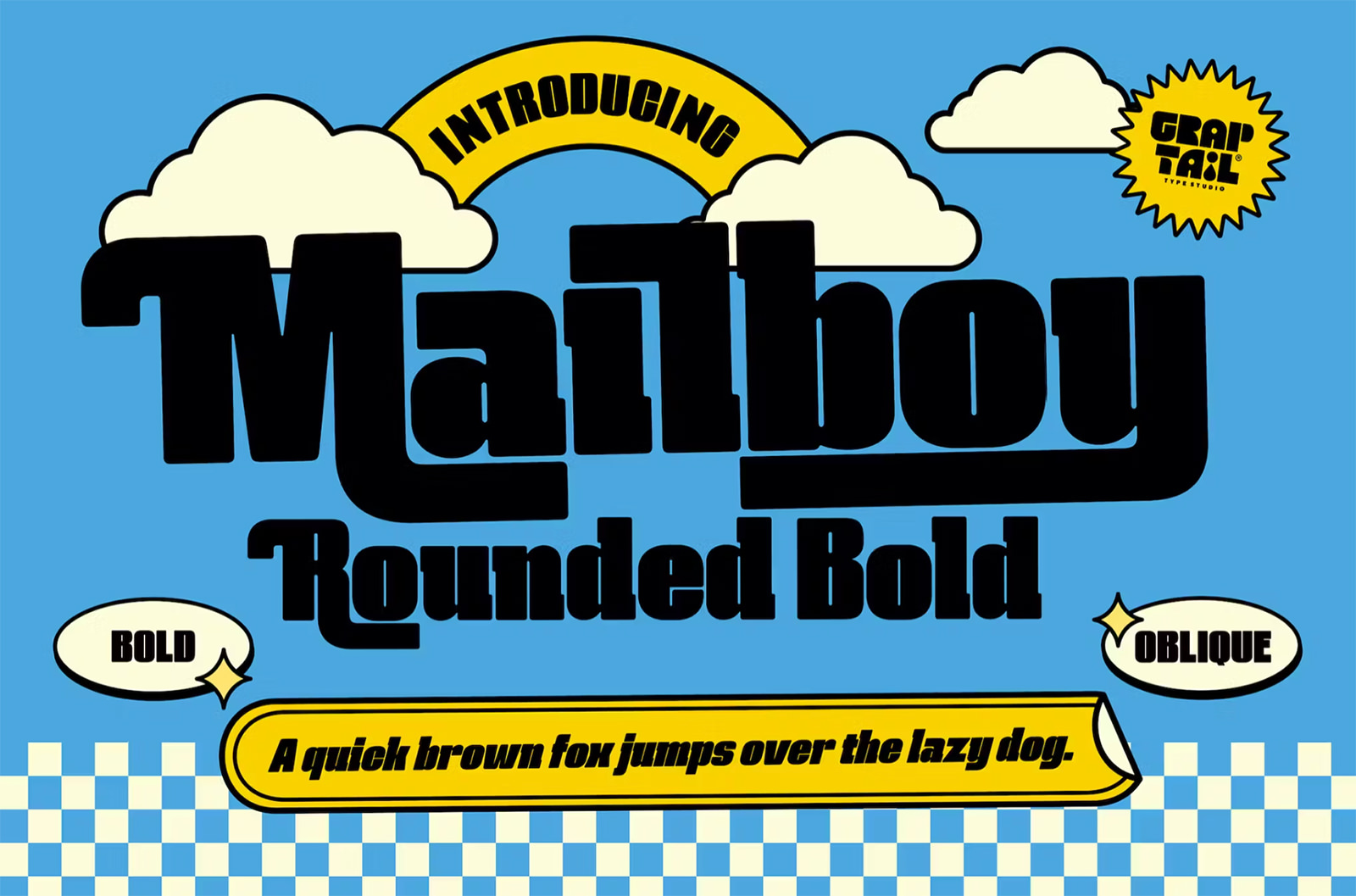 Mailboy rounded font display