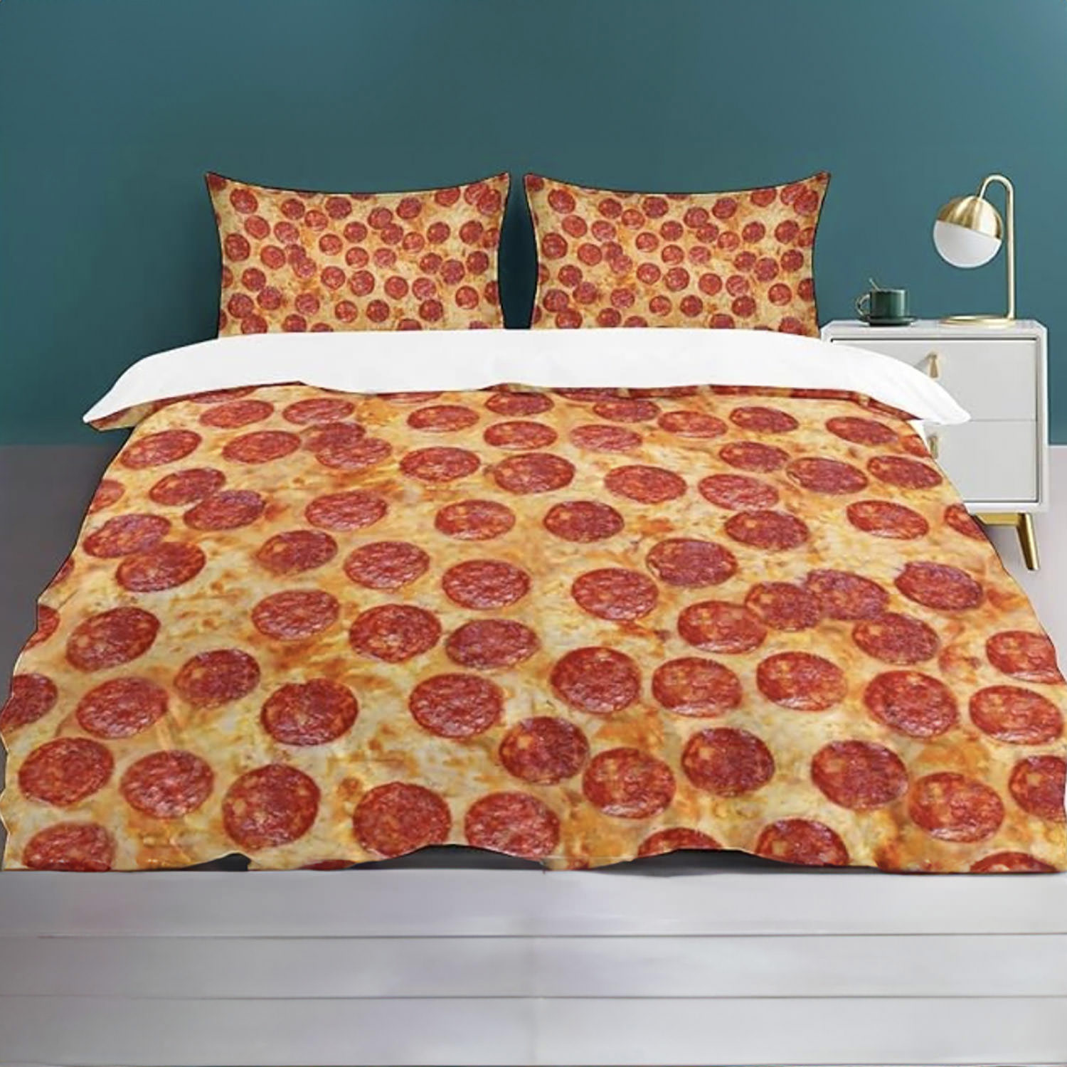 Pepperoni Pizza Bedding