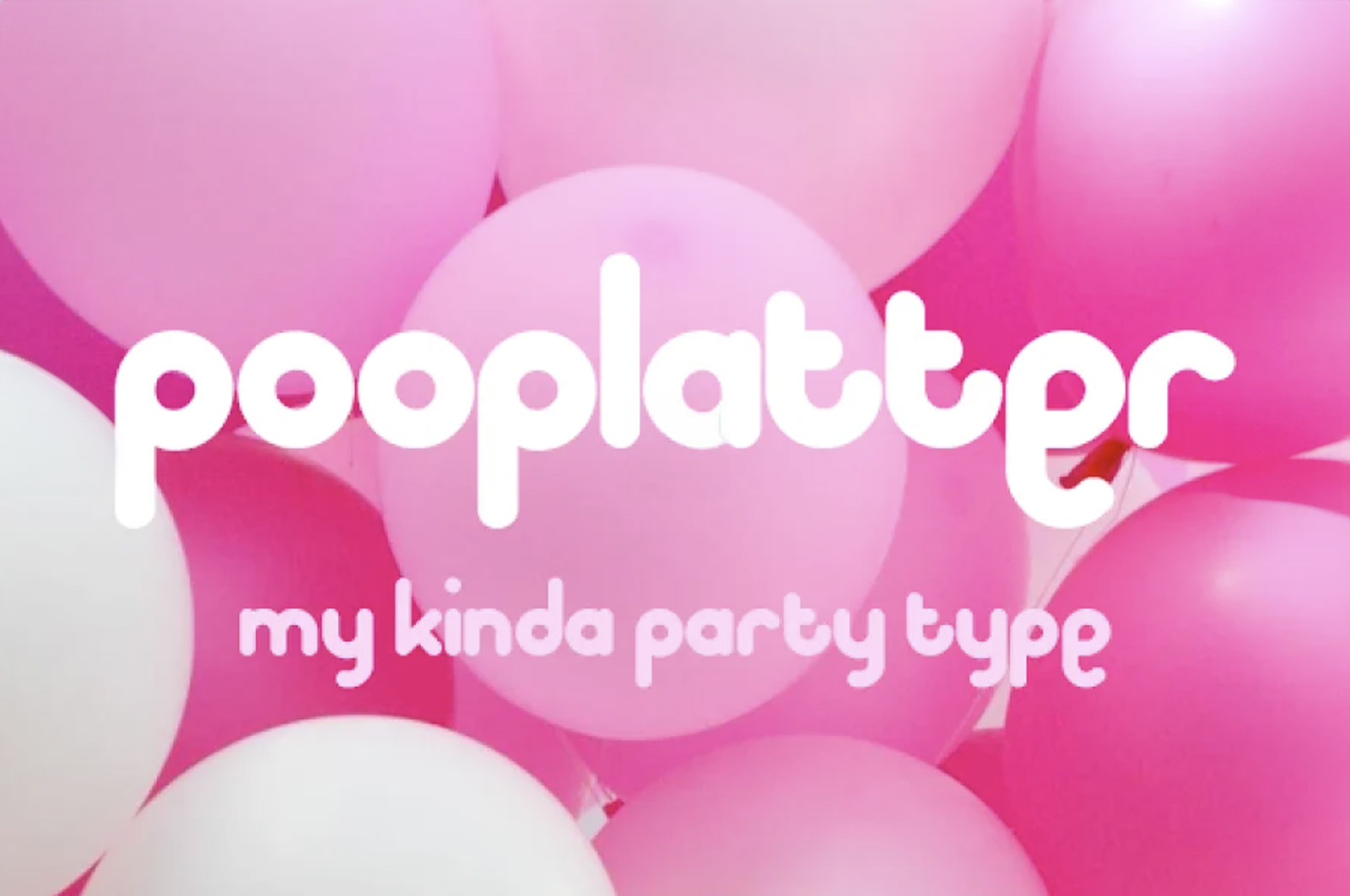 Pooplatter font preview