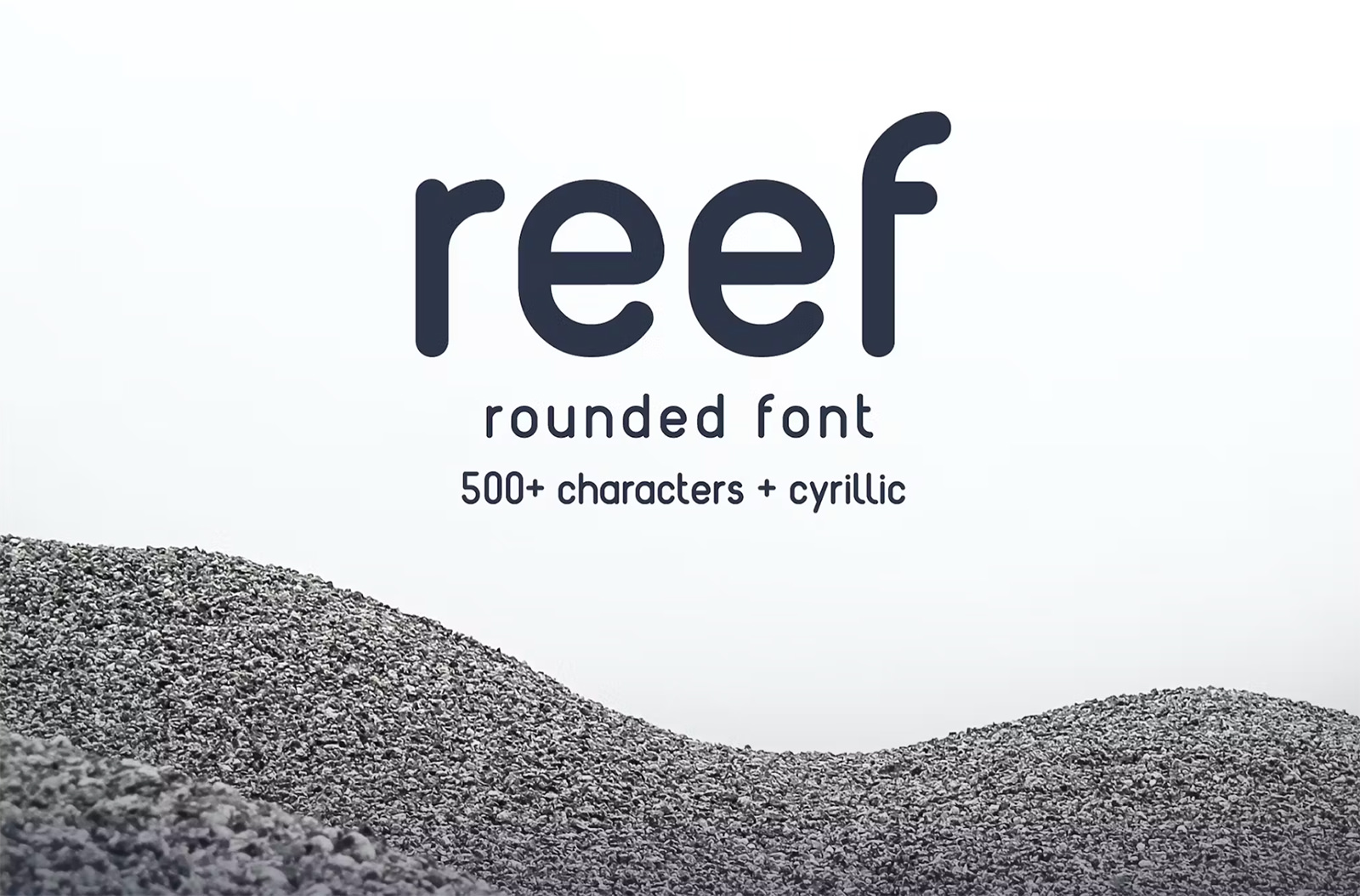 Reef round font design