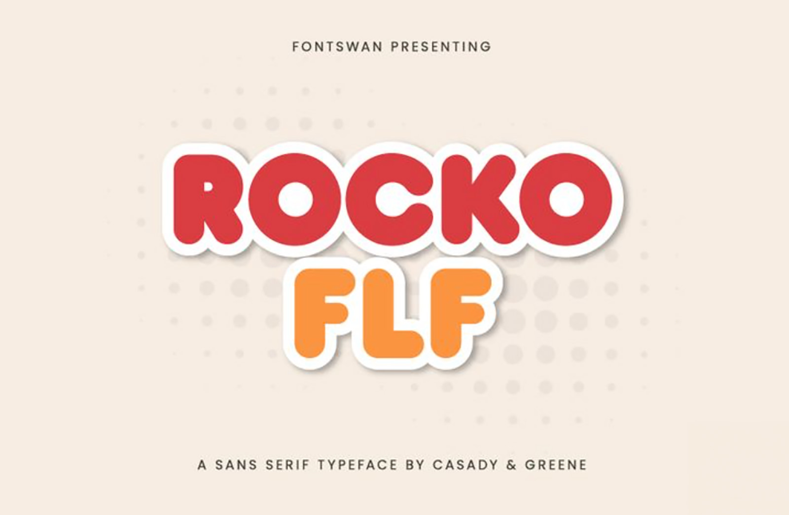 Rocko font example