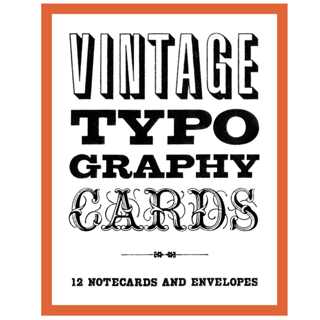 Vintage Typography Cards