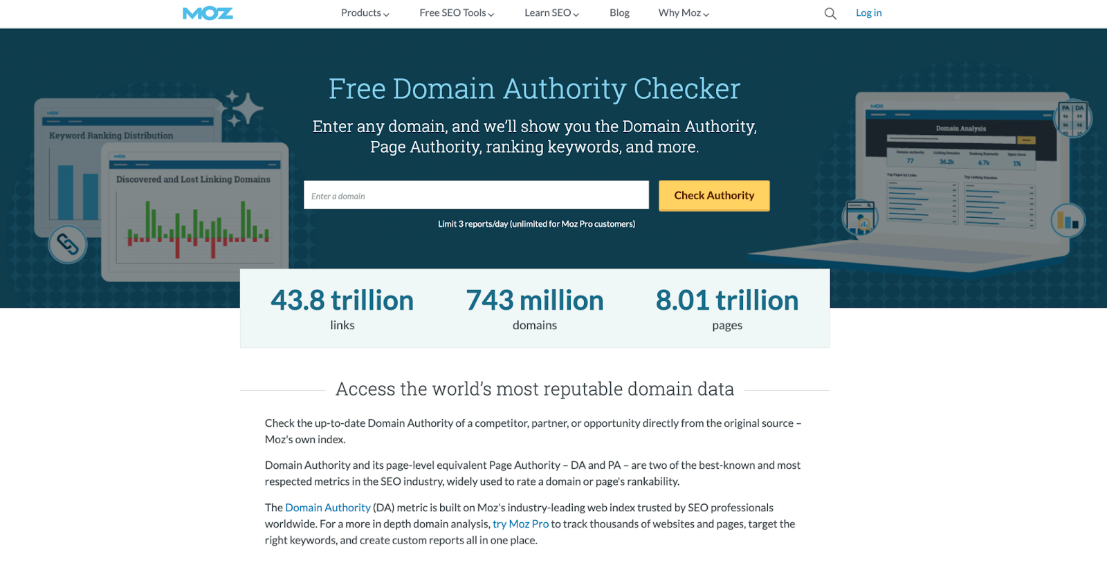 free domain authority checker