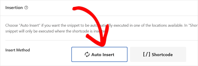 Choose an insertion method