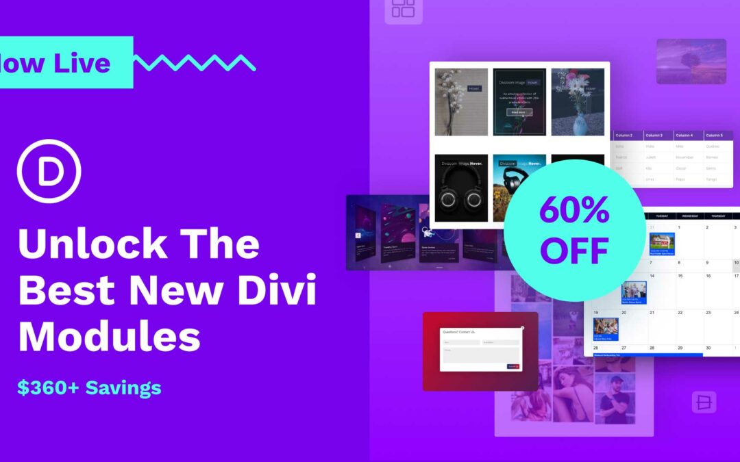 🎁 Unlock The Best New Divi Modules ($360+ Savings)