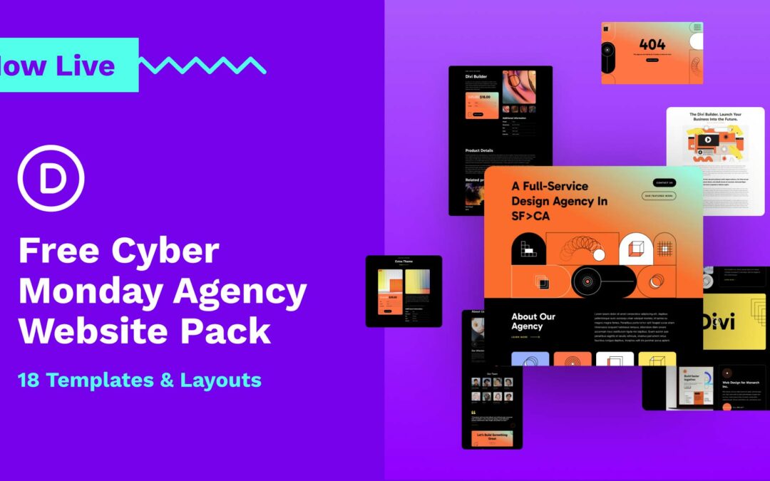 👋 Download The Free Cyber Monday Agency Website Pack!