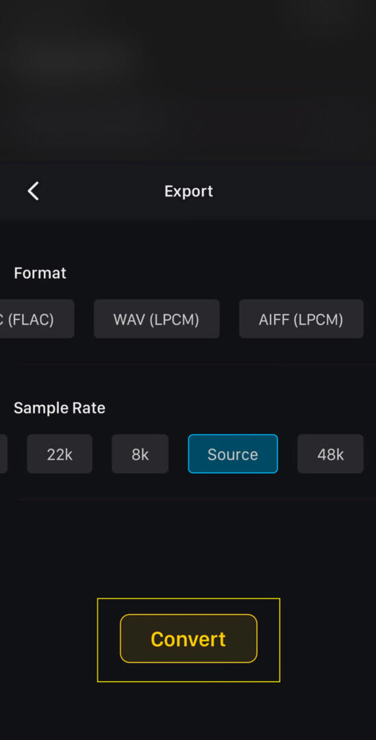 File Conversion in AudiOn